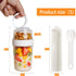 Vesalen 2-Layer 2 Pack) Reusable Parfait Cups with Lids & Spoon Leakproof Overnight Oats Containers, BPA-Free PP