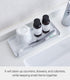 Yamazaki Home Space Saving Vanity Tray, Steel, Flat, White