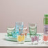 Bormioli Rocco Rock Bar 9.25 oz. Stackable Beverage Glasses, Set of 6, Mint Green