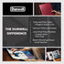 Dunwell Photo Album 8x10 (Ruby) - 24 Clear Sleeves, Black Mounting Paper, Professional Photography Book
