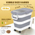 25-35Lbs HOYTAMDA Rice Container,Collapsible Airtight Food Storage Containers with Wheels,Handle,Rice Storage Container