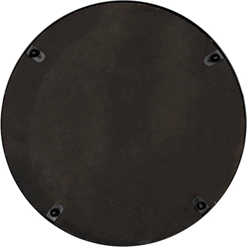 Stratton Home Decor Metal and Wood Round Tray | Wooden Coffee Table Tray Decor for Empty Table Surfaces | Decorative