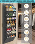 LEHKG 8 6 8 Closet Over The Door Shoe Storage Organizer, Tiers Hanging Shoe Rack Behind Door Shoe Holder with Large