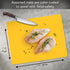 Cut N' Funnel Multi-Color Flexible Plastic Cutting Board Mats, 4 Pack, BPA Free, 11.5” x 15”