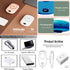 Portable Handheld Neck Fan, Mini USB Rechargeable Fan for Kids, Women, Men, Home, Outdoor Travel (Light Blue)