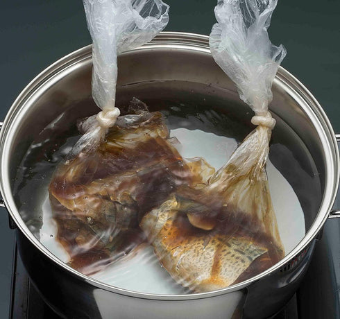 Food Boiling Bags Made in Japan - For Seafood, Vegetables, Meat, Eggs, and More, 80 Food Grade Bags