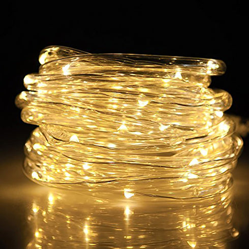 lychee Solar Rope Lights Outdoor, 16.5ft 50LED Waterproof Solar Power String, Ideal for Home Garden Party Wedding
