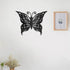 CREATCABIN Butterfly Metal Wall Art Decor, Black Iron Hanging Ornament, Wall Sculpture Gift for Home Office