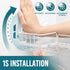 2 Pack, TAILI Corner-adaptive Suction Cup Shower Caddy Stainless Steel Rustproof Corner Shower Shelves, Drill-Free Wall