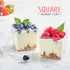 5 oz 50 Pack Qeirudu Square Dessert Cups with Lids and Spoons, Mini Plastic Parfait Cups Small Shooter Cups for Pudding