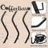 9 Peryiter Coffee Cup Holder Coffee Mug Wall Rack Mounted with Bar Shelf Curve Metal Cup Rack Wall Hanging Holder