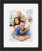 Icona Bay - 8x10 Black Picture Frame Mat to 5x7 - Painted Solid One-Piece Wood Composite, Modern Farmhouse