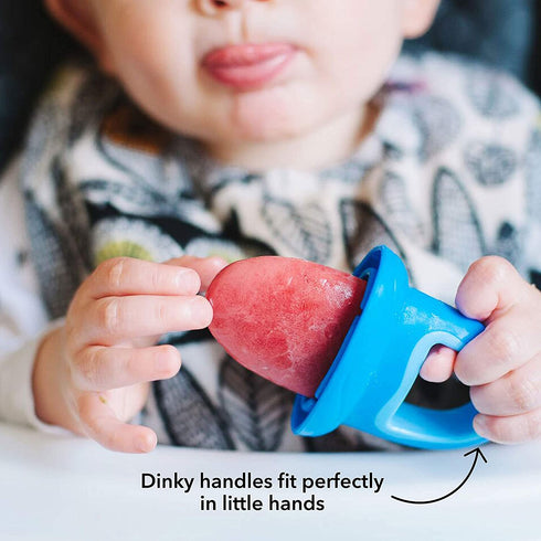 Nuby Popsicles Molds, 1 Pack, 4 Handle, Garden Fresh Fruitsicle Frozen Pop Tray