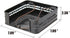 Stonebriar Industrial Black Graphite Metal Napkin Holder, Decorative Tray for Dining Table