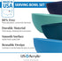 US Acrylic Vista Durable Plastic Salad and Serving 10-inch Bowls | Set of 4 in Coastal Colors | Reusable, BPA-free, Made in the USA | 135 oz. capacity by US Acrylic