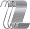 30 Pack 3.7 inch Metal S Hooks, Steel S Hooks for Hanging Plants, Kitchen Pans, Jewelry
