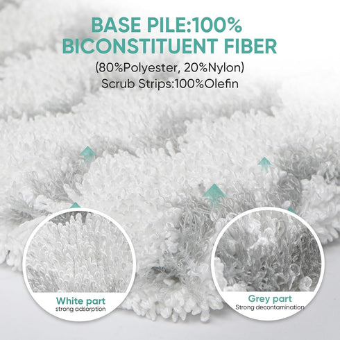 4 Pack Washable Steam Mop Pads for Shark S3500 Series S3501 S3601 S3550 S3901 SE450 S3801CO S3601D