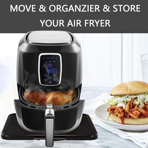 Kitchen Caddy Sliding Tray, Appliance Coffee Maker Slider, Rolling Tray for Stand Mixer, Air Fryer, Toaster