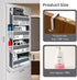 Andahoom Organizer,4 4 44lb Nursery,Closet, Ease of Assembly Over The Door Shelves & Side Pockets,Anti Tilt Hanging