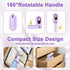 Travel Steamer, 2 in 1 Portable Steamer for Clothes, 180° Rotatable Mini Steam Iron, Home and Travel Essential