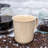 Elanze Designs Cream Matte Glaze Finish Stoneware Coffee Cup Mugs Set of 4, 17 Ounce