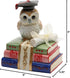 Cosmos Gifts 80129 Owl Graduate Musical Ceramic Figurine, 4-1/8-Inch, Ivory