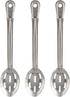 Perforated Stainless Steel Spoon - Large Slotted Serving Spoons for Restaurant Cooking, 3 Pcs