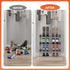 3 Tier Narrow Shoe Rack with Hook and Loop Sticky Adhesive Strips Shoe Shelf for Wall Mounted Slim Shoe Rack Space
