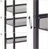IBUYKE 3-Tier Spice Rack, Industrial Counter Shelf Desktop Storage Organizer for Kitchen, Office, Living Room, Dark Grey
