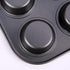 Kingrol Set of 3 Muffin & Cupcake Pans, 12-Cup Non-stick Bakeware, 1.1" Deep