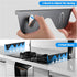Stainless Steel Stove Gap Covers - Kitchen Stove Counter Gap Filler, Easy to Clean, Retractable Length 13.8" to 27.6"
