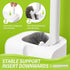 Set IVYROLL Toilet Brush and Plunger Hidden, S-Shaped Toilet Brush Plunger Combo, Perfect for Homes, Apartments
