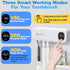 DRMXBU 5 Toothbrush Sanitizer and Holder, Toothbrush Holders for Bathrooms with Light Clean Air Dry, Rechargeable