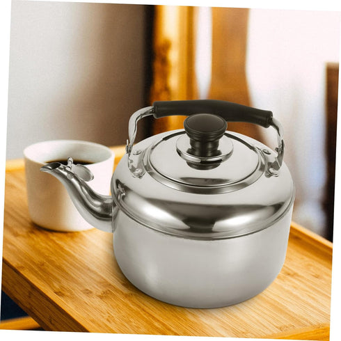 Cabilock Whistling Stainless Steel Kettle, Handheld Hot Water Teapot, Kitchen Water Boiler, Japan Anti-scald Tea Maker