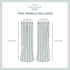TOWN & COUNTRY LUXE Grommet 2-Pack Set, 52"x84", Talia Double Layer Indoor Curtains, Sheer and Room Darkening Blackout