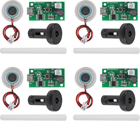 4Pcs USB Humidifier Module, USB Spray Module Circuit Board, 5V Atomization Plate for DIY Incubation Equipment