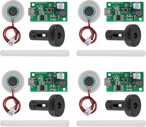 4Pcs USB Humidifier Module, USB Spray Module Circuit Board, 5V Atomization Plate for DIY Incubation Equipment