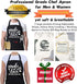 Funny Kitchen Aprons for Men and Women, Novelty Cooking Apron with 2 Pockets, Cute Baking Gifts for Bakers