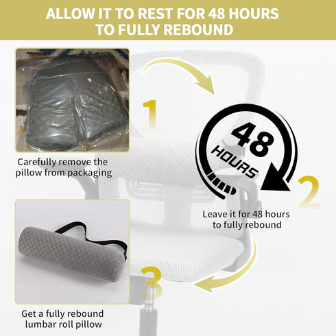 coceyese Short-11*4.3'') Lumbar Roll Pillow for Lower Back, Lumbar Support Foam Roll Cushion with Pillowcase