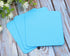 Mini Skater 3pcs 10x10x0.2CM Bar Coasters Square Silicone Coasters for Drinks Beverage Coffee Table Tea Coaster (Blue)