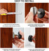 4 (30-42mm/ 1.18"-1.65") Litoexpe Pcs Adjustable Threaded Bed Frame Anti-Shake Tool, Headboard Stoppers Bedside Anti