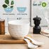 Porcelain Soup Bowls Set of 6, 4.5 Inch Oatmeal Bowls - Microwave and Dishwasher Safe, Ice Cream Bowls