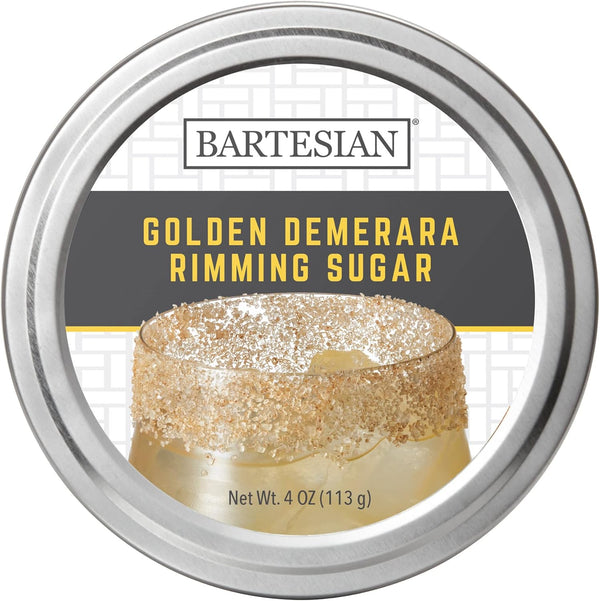 Bartesian Golden Demerara Sugar Cocktail Glass Rimmer - Sweet Flavored Dessert Cocktails Rimming Garnish for Bar Drink