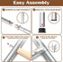 ANNDING 55 Inch Large Chicken Roosting Bars, Chicken Perch for Coop with Metal Frame, Sturdy Roosting Ladder for Hens