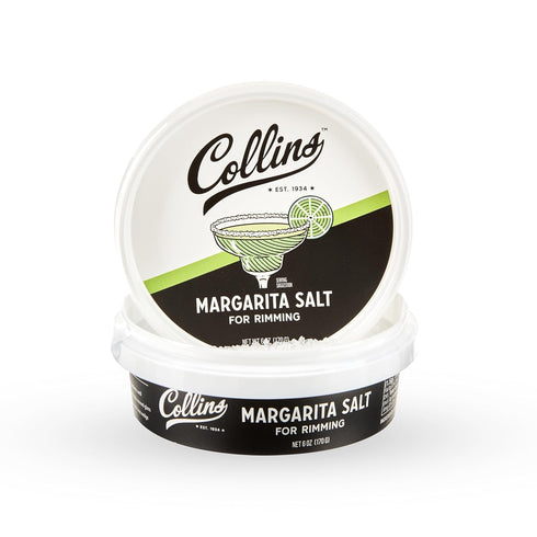 White Margarita Salt Rimmer for Cocktails, Glass Rimming Salt for Margarita, Bloody Mary, Manhattan Drinks, 6oz