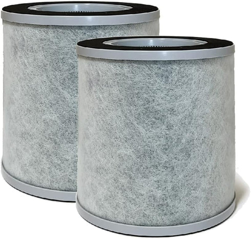 Nispira 3-in-1 True HEPA Activated Carbon Filter Replacement for Elechomes Air Purifier, 2 Pack