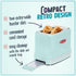 Nostalgia New and Improved 2-Slice Toaster - Aqua, Perfect for Bread, English Muffins, Bagels, 5 Browning Levels, Crumb