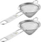 Homestia 2 Piece 3.3" Fine Mesh Strainer for Kitchen, 304 Stainless Steel Cocktail Sieve, 2 Pack
