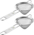 Homestia 2 Piece 3.3" Fine Mesh Strainer for Kitchen, 304 Stainless Steel Cocktail Sieve, 2 Pack