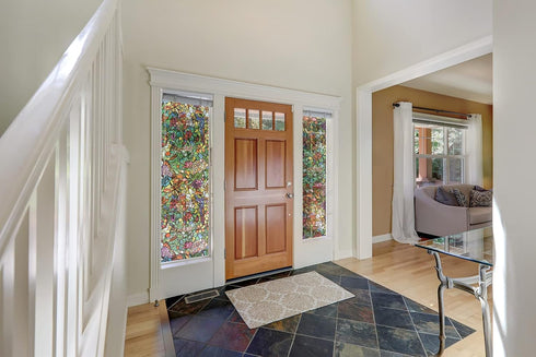d-c-fix Window Privacy Film Tulia Stained Glass, Self-Adhesive Decorative Vinyl Covering for Home, 17.7" x 78.7"